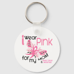 Porte-clés ROSE d'USAGE du cancer du sein I POUR MA MAMAN 45
