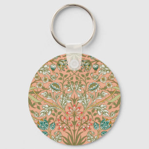 Porte-clés Rose Fleur de Jacinthe d'Art de William Morris