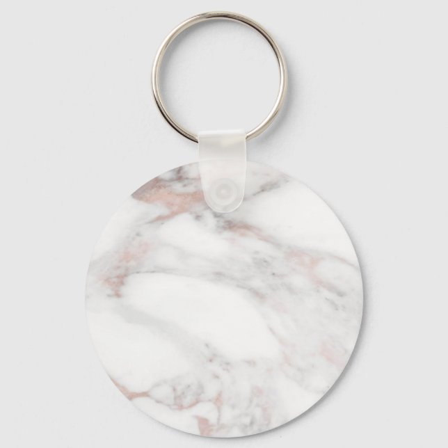 Porte-clés Rose Gold Marble Modèle tendance élégante personna (Recto)