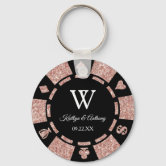 Porte-clés Jeton De Casino Las Vegas - Style Cabochon Argenté, Neuf Avec étiquette