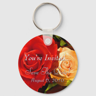 Porte-clés Rose jaune rouge