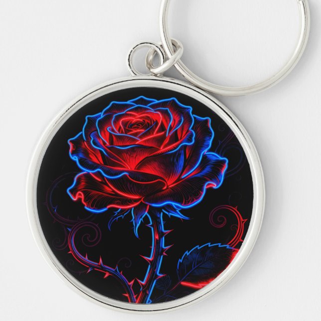 Porte-clés Rose Néon (Devant)