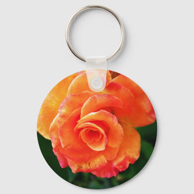 Porte-clés Rose orange (Recto)