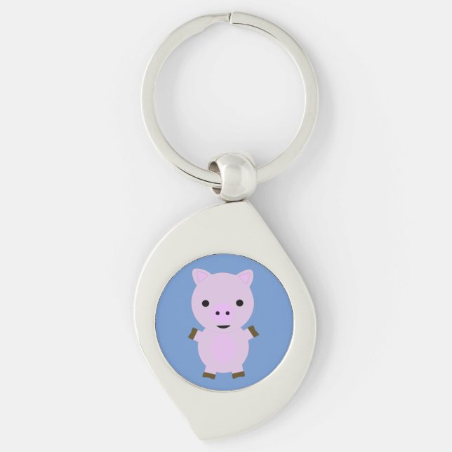 Porte-clés Rose Piggy (Devant)