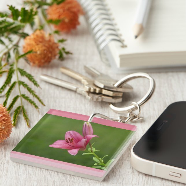 Porte-clés Rose Pinky (Devant Droit)