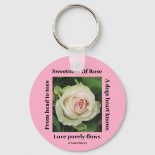Porte-clés Rose Poétique porte - clé Sur Rose Par Ladee Basse
