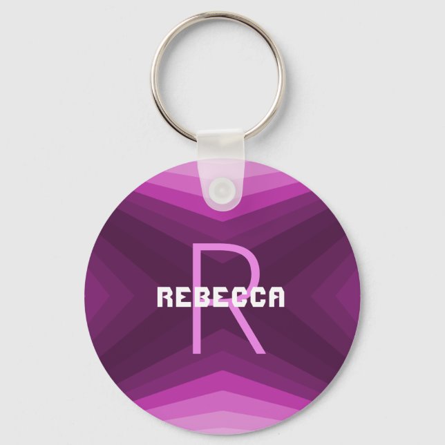 Porte-clés Rose Porte - clé personnalisable - HAMbyWG (Recto)