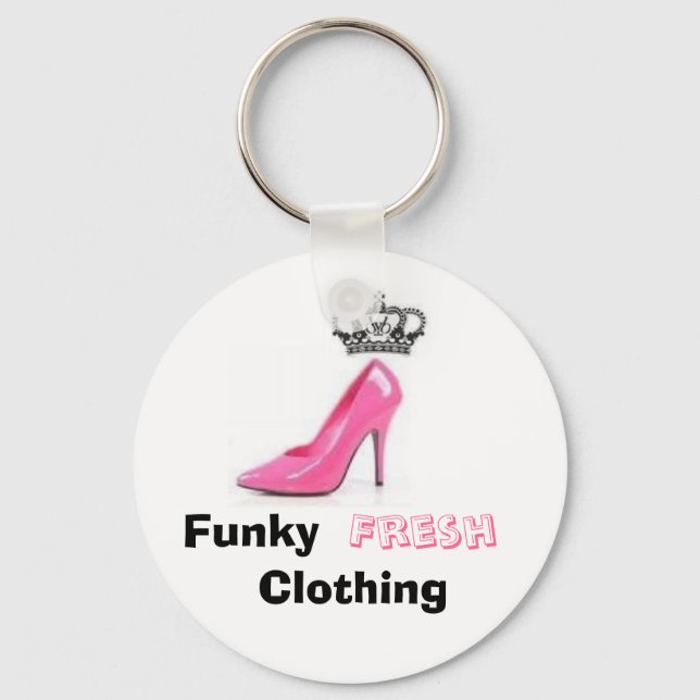 Porte-clés rose, RandR, Funky, Frais, Vêtements (Recto)