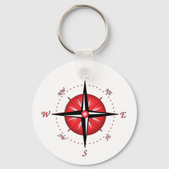 Porte-clés Rose Red Compass (Recto)