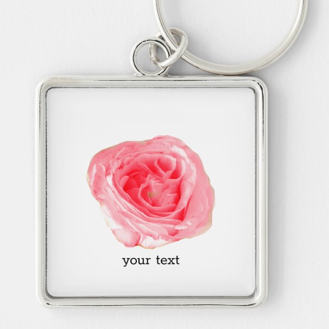 Porte-clés Rose rose (Devant)