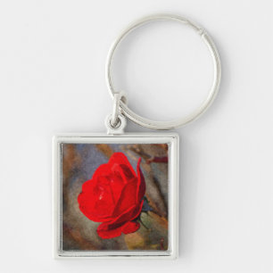 Porte-clés Rose rouge