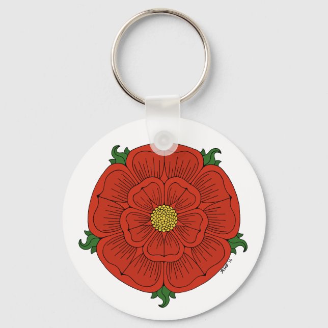 Porte-clés Rose rouge de Lancaster (Recto)