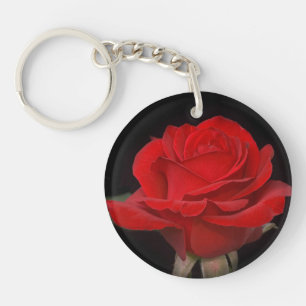 Porte-clés Rose rouge très jolie