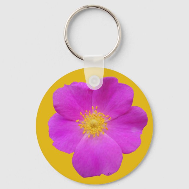 Porte-clés Rose sauvage 2 (Recto)