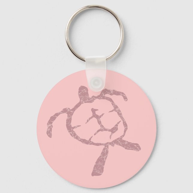 Porte-clés rose tortue (Recto)