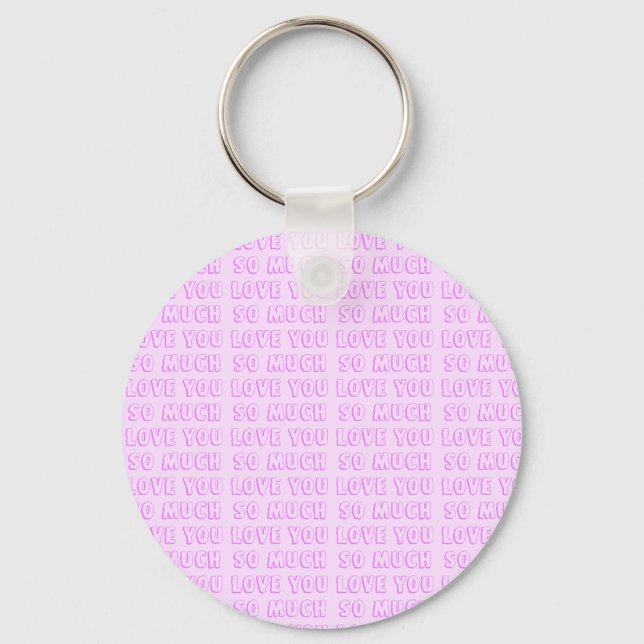 Porte-clés Rose - Violet Saint-Valentin (Recto)