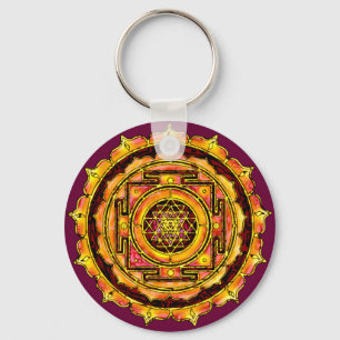 Porte-clés Rose Yantra Porte - clé
