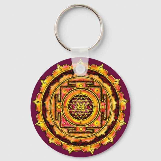 Porte-clés Rose Yantra Porte - clé (Recto)