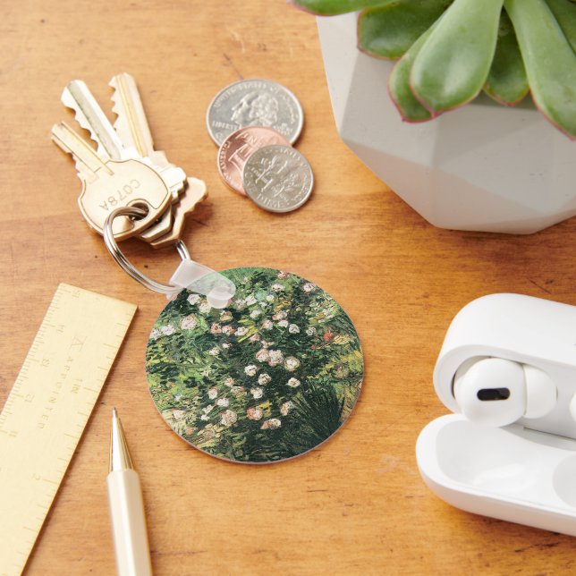 Porte-clés Rosebush in Blossom par Vincent van Gogh (Bureau)