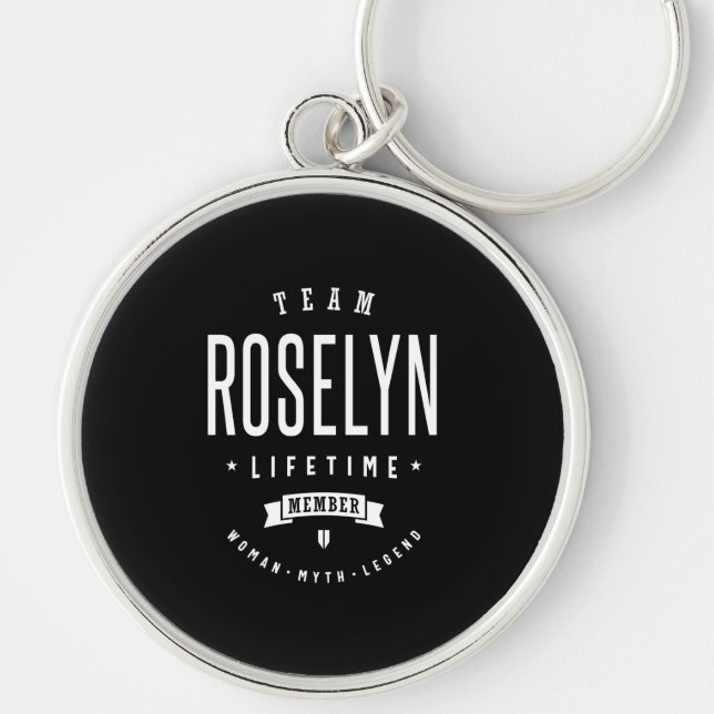 Porte-clés Roselyn Personalized Name Birthday (Devant)
