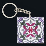 Porte-clés Rosemary<br><div class="desc">Un fil conducteur fleuri en rouge,  rose,  violet et vert</div>
