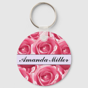 Porte-clés Roses assez roses nom, porte - clé de coutume