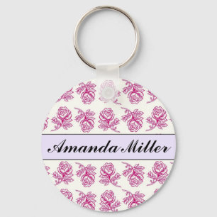 Porte-clés Roses assez roses nom, porte - clé de coutume