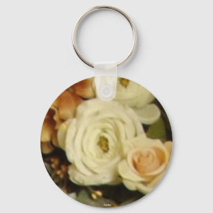 Porte-clés Roses blanches