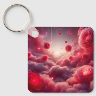 Porte-clés Roses d'amour Fantastique Romantique de Rêve