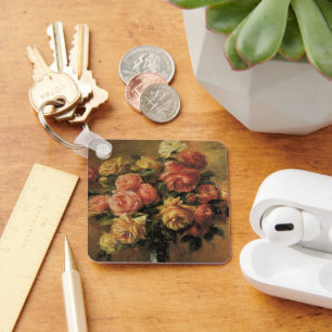 Porte-clés Roses dans un vase par Pierre Renoir, Beaux-arts a