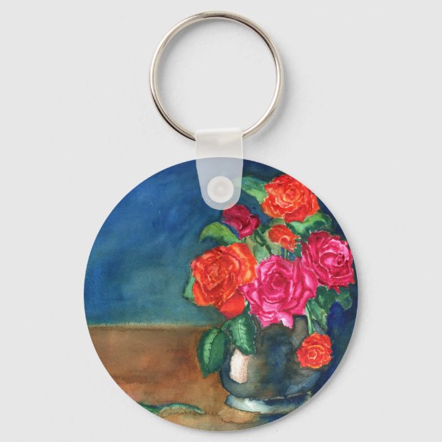 Porte-clés Roses pour Mon Amour (Recto)