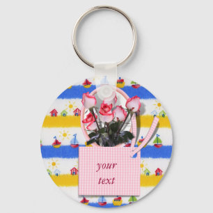 Porte-clés Roses pour une personne spéciale pour la fête des