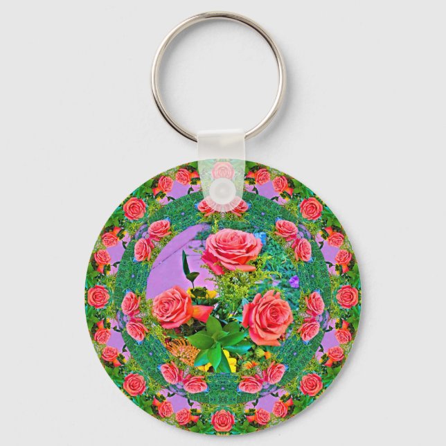 Porte-clés Roses roses (Recto)