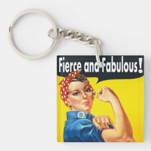 Porte-clés Rosie Le Riveter Fierce et Fabulous