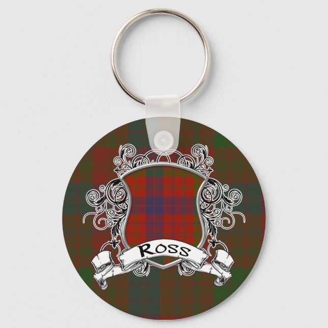 Porte-clés Ross Tartan Shield (Recto)