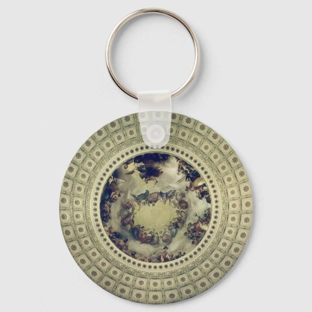 Porte-clés rotonde du capitole ronde (Recto)