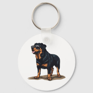 Porte-clés Rottweiler L'Explorateur