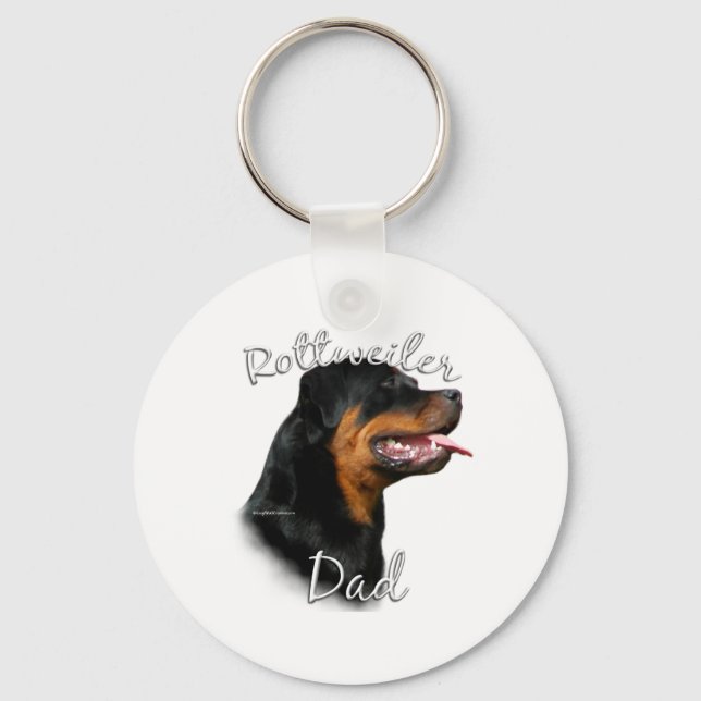 Porte-clés Rottweiler Papa 2 (Recto)
