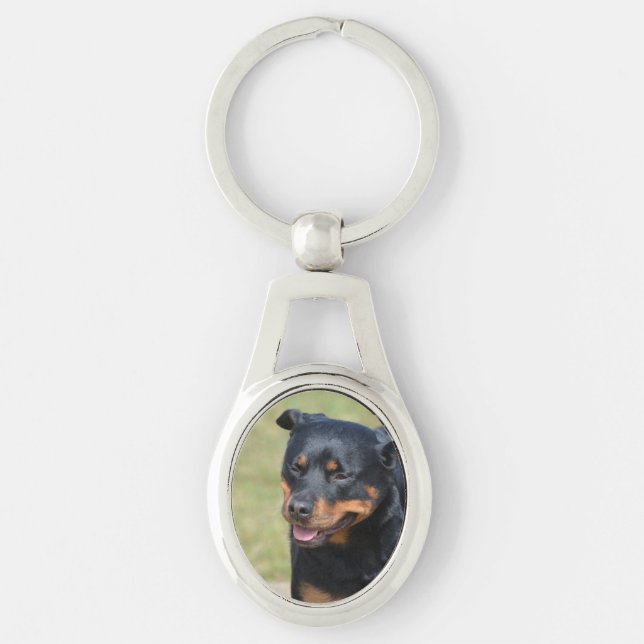 Porte-clés Rottweiler sans astuce (Devant)