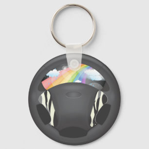 Porte-clés Roue de direction d'impression Zebra