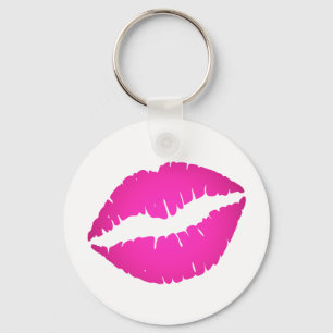 Porte-clés Rouge à lèvres Hot Pink Ombre Kiss