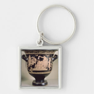 Porte-clés Rouge-chiffre krater de grenier dépeignant Oreste