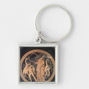 Porte-clés Rouge-chiffre vase de grenier