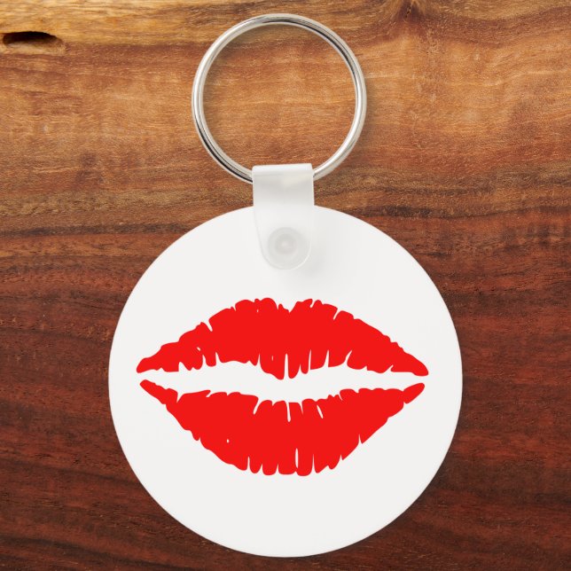 PORTE-CLÉS ROUGE LIPS KISS PORTE - CLÉ (Recto)