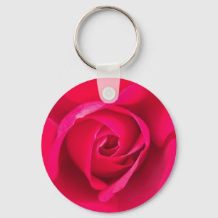 Porte-clés Rouge romantique Rose rose v2