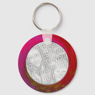 Porte-clés rouge rose