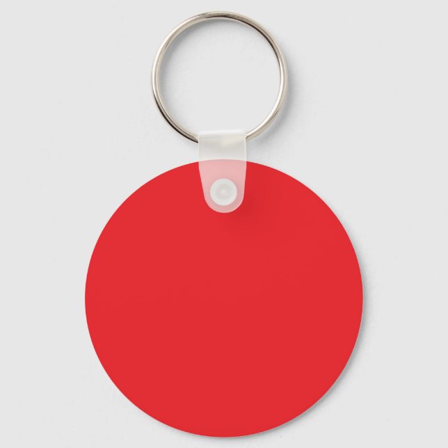 Porte-clés Rouge, rouge vif, couleur unie (Recto)