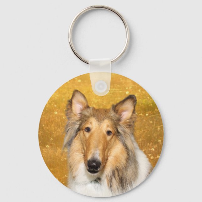 Porte-clés Rough Collie (Recto)