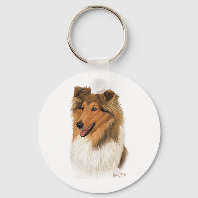 Porte-clés Rough Collie (Recto)
