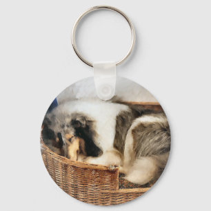 Porte-clés Rough Collie Art Don